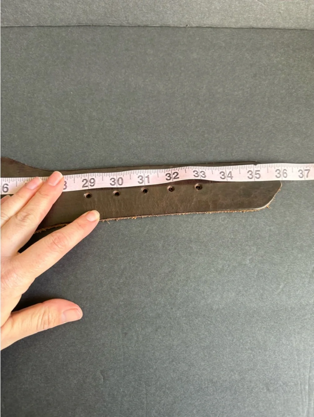 Vintage Woven Leather Belt Waist Statement Wide Brown Womens Small / Medium